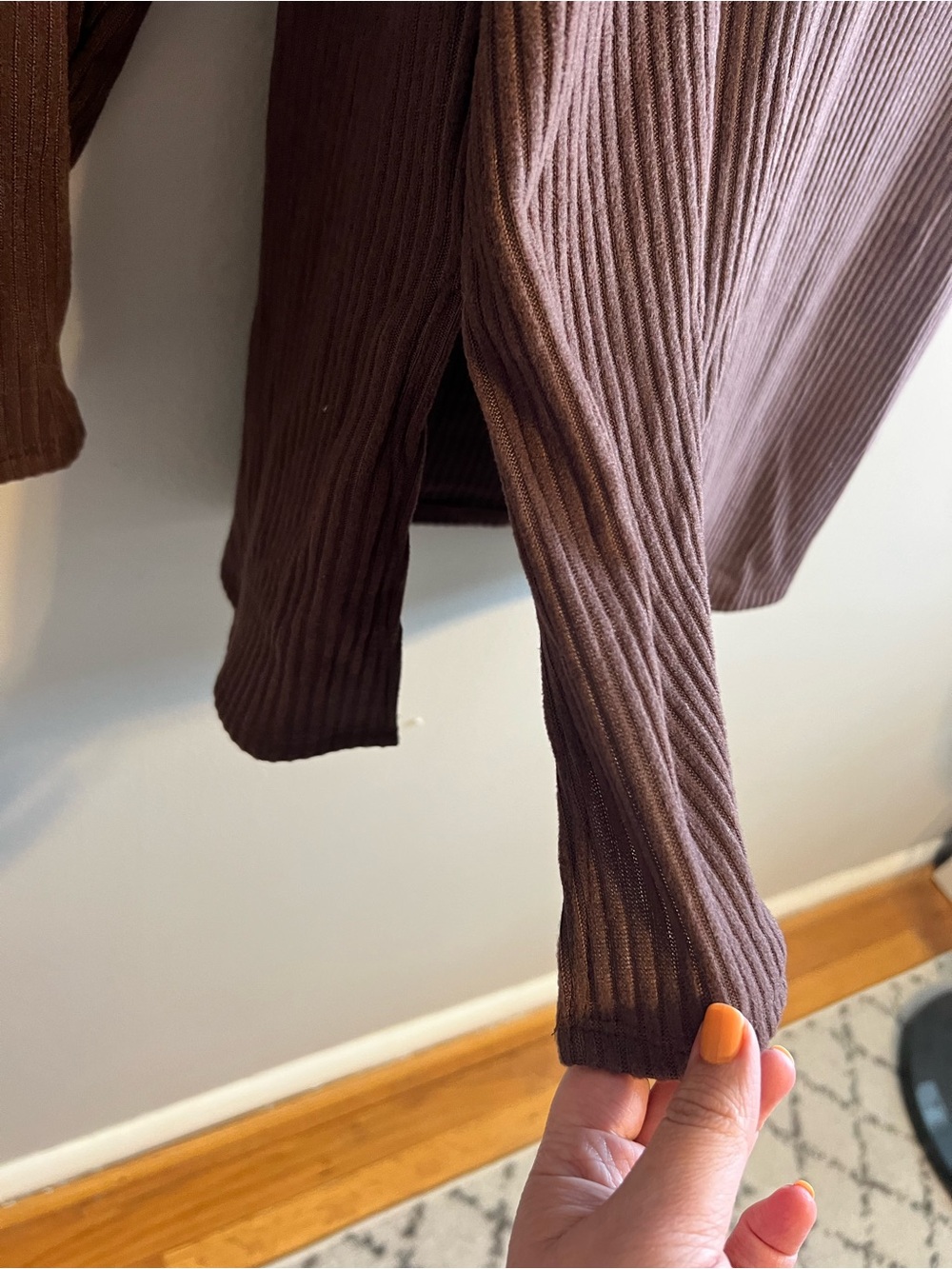NWT! Fashion Nova Ribbed V-Neck Two-Piece Set - Brown | Women’s 3X - Picture 5 of 10